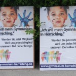 Plakat: Ich will mein Gymnasium in Herrsching